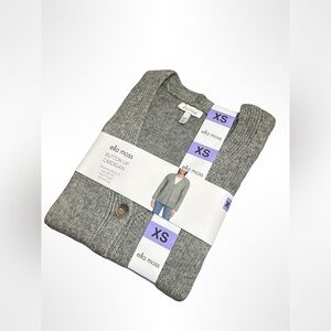 Ella Moss Green Button-Up Cardigan for Women Size XS